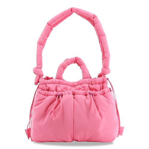 J World New York Quilted Puffer Tote Bag for Women. Puffy Shoulder Handbag Converts to Puff Backpack2