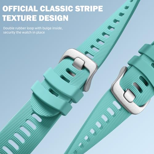 Image of GEAK Compatible with Garmin Forerunner 245 /645 /55 Watch Band /645 /245 Music Band, 20mm Sport Watch Band Compatible with Garmin Vivoactive 6 5 3 /Venu /Venu SQ,Soft Strap for Galaxy Watch 7 /6 /5 /4