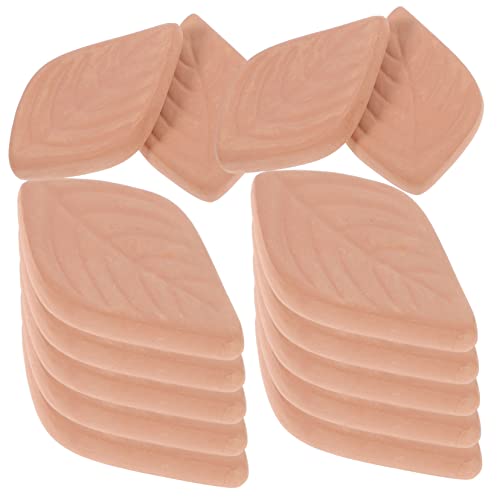 SOLUSTRE 20 hojas de mantenimiento de arcilla antihumedad desecante absorbente viral recipiente para hornear desecante de calidad alimentaria deshumidificador de cerámica terracota