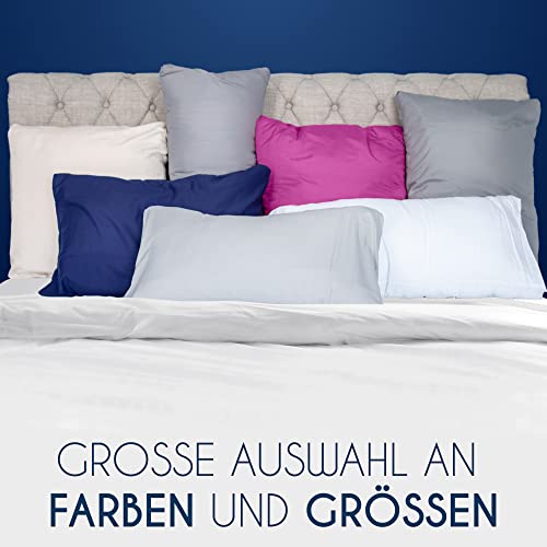 Kissenbezug (Set mit 2) - Für Kissen 50 x 70 cm - Bezüge Anthrazit - Kissenbezüge Mikrofaser (100% Polyester) - Kopfkissenbezug sehr Weich - Image 6