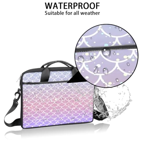 Laptop Bag Waterproof Laptop Shoulder Bag with Adjustable And Removable Shoulder Strap Fits Laptop 13-15.6 Inch3
