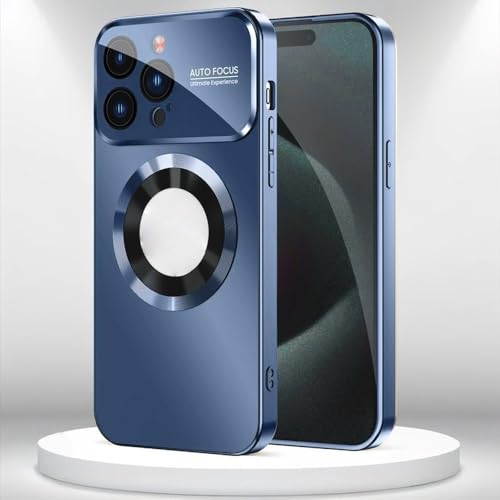 �����}�b�gPC�r�b�O�r���[�K���X�����Y�ی�P�[�X iPhone 17 Air 16 15 14 13 12 11 Pro Max Plus �}�O�l�b�g�J�o�[ �u���[ iPhone 14 Pro Max�p