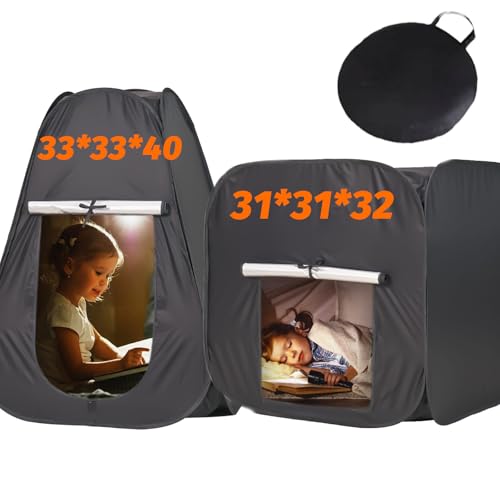 HAHASOLE Pop Up Sensory Tent Set for Kids/Pets, Indoor...