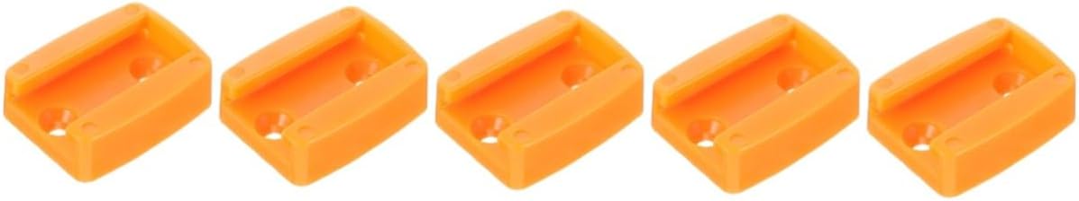 Yardwe 5pcs Orange Juicer Replacement Part Peeling Machine Holder Stable Plastic Base Compatible Efficient Peeler Tool Rack Accessory