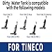440934 Dirty Water Tank Compatible for Tineco Floor ONE S5/Floor ONE S5 Blue/Floor ONE S5 Extreme/Floor ONE S5 PRO/Floor ONE S5 PRO 2 Models. Smart Wet/Dry Vacuum Cleaners Accessories Parts, 0.72L.