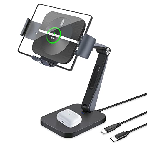 Estación de carga inalámbrica 2 en 1 compatible con Samsung Galaxy Z Fold 4/3/2 Cover