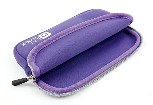 DURAGADGET Purple Water Resistant Cover w/Front Storage & Twin Zip - Compatible with Blaze Gear Sega Master System LCD Handheld