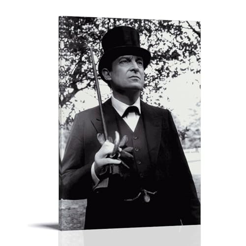 REOTTO Jeremy Brett Poster Dekorative Malerei Leinwand Wandkunst Wohnzimmer Poster Schlafzimmer Malerei,Wandkunst Bilddruck Moderne Familienzimmer Dekor 16x24inch(40x60cm)