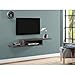 Martin Furniture  Asymmetrical Floating Wall Mounted TV Console, 60inch, Skyline Walnut
