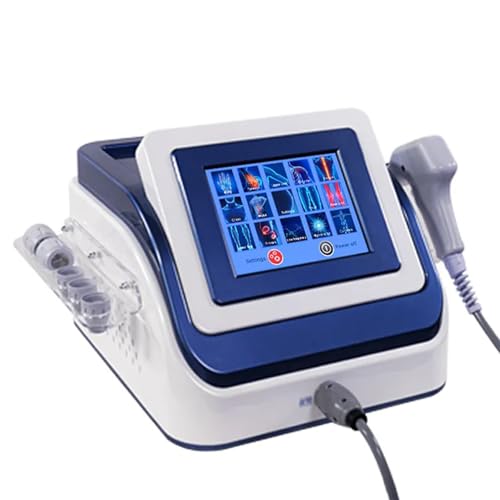 guoyjmm Máquina de Terapia de Ondas de Choque para Fisioterapia Extracorpórea, Alivia El Dolor Muscular y Articular, Masajeador de 0,5 A 8 Bares para Espalda, Codos y Pies, Indoloro, No Invasivo