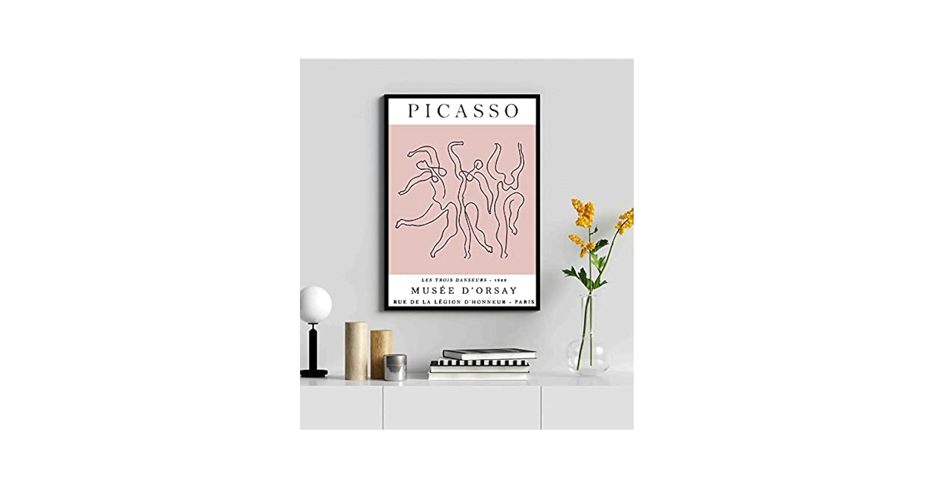 Amazon.co.jp: パブロ・ピカソ サイン入りラインアート Three