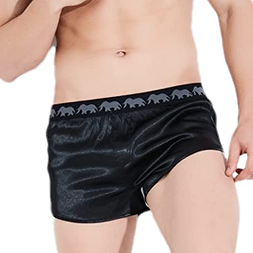 Men's Satin Boxer Shorts Silk Pajamas Bottoms Sleepwear Underwear Sleeping Pants2