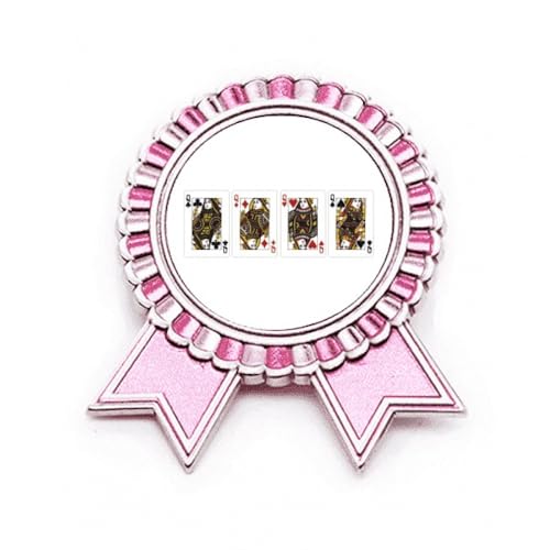 Broche broche rose gagnant en métal pour identifier les lauréats de club