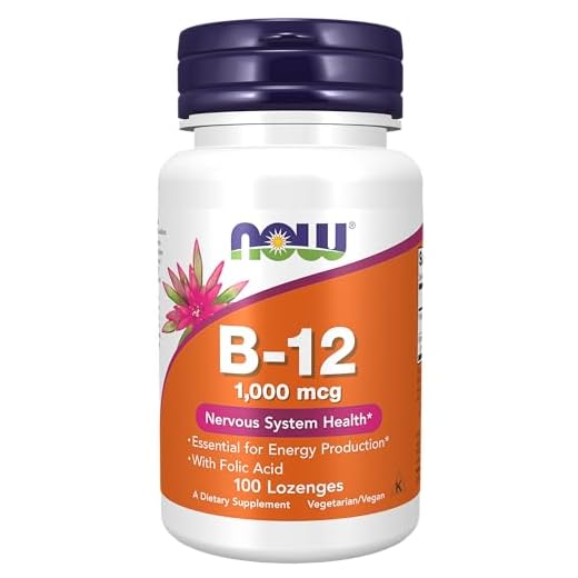 Vitamina B 12 1000mcg (100 pastilhas) Now Foods