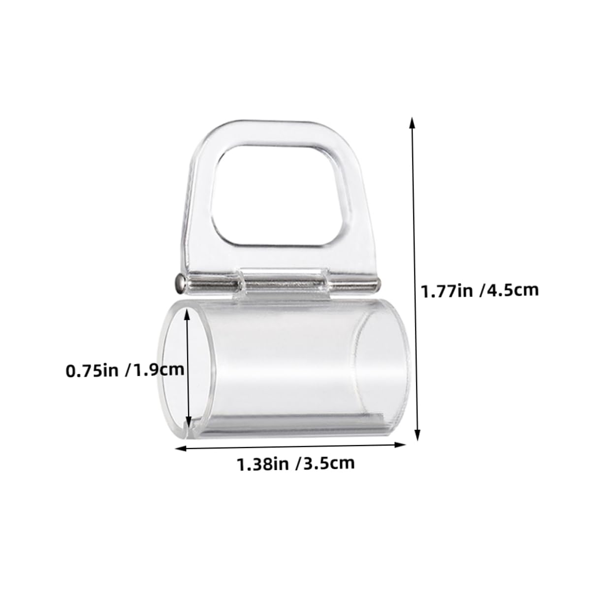 PRETYZOOM 2Pcs Roller Curtain Grips Pull Handle Clear Clips for Easy Installation of Window Shades Aesthetically Pleasing Accessories for Blinds Home and Office