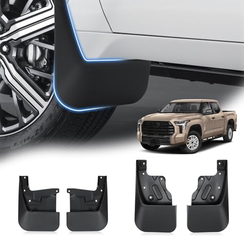 Image of Autorder Mud Flaps for Toyota Tundra 2022-2025 2026 Accessories All-Weather Splash Guards Protect Paint Mudflap No Drilling Required Mud Guard Body Kits for Tundra Set 4PCS