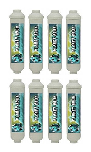 8 x Inline-Sedimentfilter / Ersatzfilter Patrone für Osmoseanlage Wasserfilter Umkehrosmose Trinkwasser Filterpatrone Kartusche Osmose Wasser Aquarium Fische Wasseraufbereitung Side by Side Kühlschrank Kühlschrankfilter Filteranlage Küchenfilter Trübungen