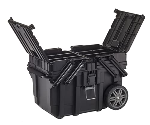 Miniatura 6 de Keter- Caja De Herramientas, Carro Horizontal Con Ruedas, 65 X 42 X 38 Cm Color Negro