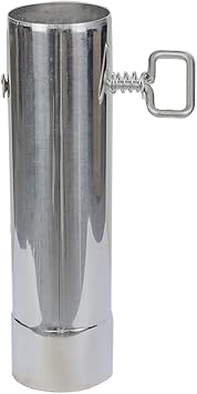 SoloWilder 2.36 inch Stove Pipe with Damper Thickened Heat-Resistant Chimney Pipe Fume Extraction