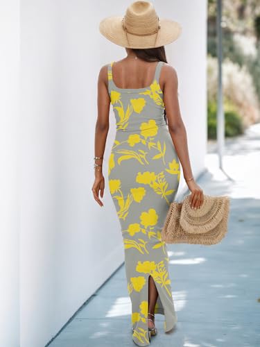 Image of HTD Women Summer Sexy Maxi Bodycon Long Dress Casual Slip Dresses