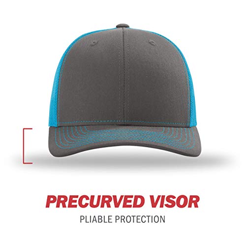 Image of Richardson 112P Patterned Snapback Trucker Hat - Custom Leather Patch Hat | No Minimals | Volume Tiered Pricing