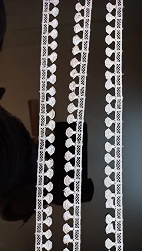 Image of JoJo Creations White Laces for All Types of Fabrics (GPO Ancor) 20 Meters