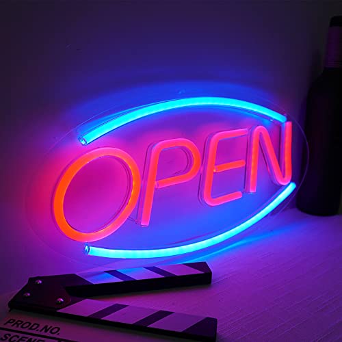 Open Neon Sign Lights 18'X 8.7' Big Led Wall Light Art Decor Novel Night Neon Lamps Powered By Usb Wire For Bedroom,Home,Bars,Cafes,Party,Christmas,Holiday Decorations #TOP6