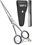 FRIEDEN BEAUTY® Hair Cutting Scissors - 6.5" Extra Sharp Razor Edge Shears with Case, Stainless Steel Professional Barber Scissors, Hairdressing Shears for Salon & Home use (Hair Cutting Scissors)