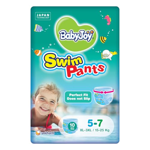 BabyJoy Swim Pants Diaper Size 5-7 XL - 3XL 15-25 Kg Saving Pack 10 Swim Pants