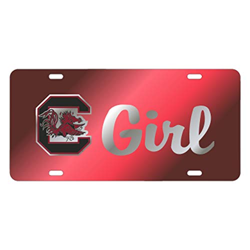 Craftique University of South Carolina Laser Cut Inlaid Mirror Tag