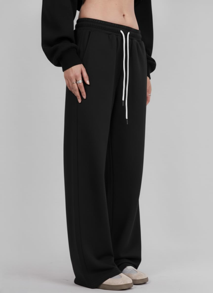 dockstreet Track Pant for Women || Baggy Fit || Track Pants || Full Elastic Jogger Track Pant || 100% Cotton-picture-35