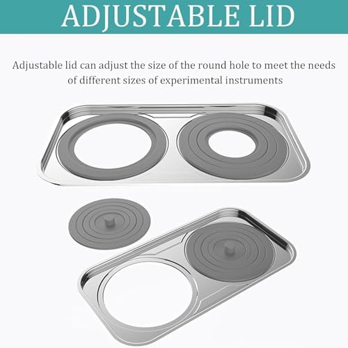 Digital Lab Water Bath, Thermostatic Electric Heater with 1/2/4/6/8 Holes, Stainless Steel Liner, Anti-Dry Burn, Ideal for Laboratory Experiments and Research