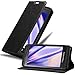 Cadorabo Hu00fclle kompatibel mit BlackBerry Z10 aus Premium Kunst Leder Flip Klappbare Stou00dffeste Magnetische [Standfunktion] [Kartenfu00e4chern] Cover Hu00fclle fu00fcr BlackBerry Z10 Tasche in Schwarz