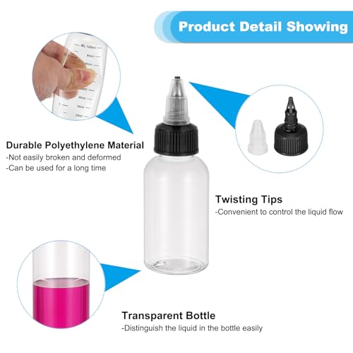 Botellas de plástico de 60 ml portátiles para evitar derrames de aceites y líquidos 5