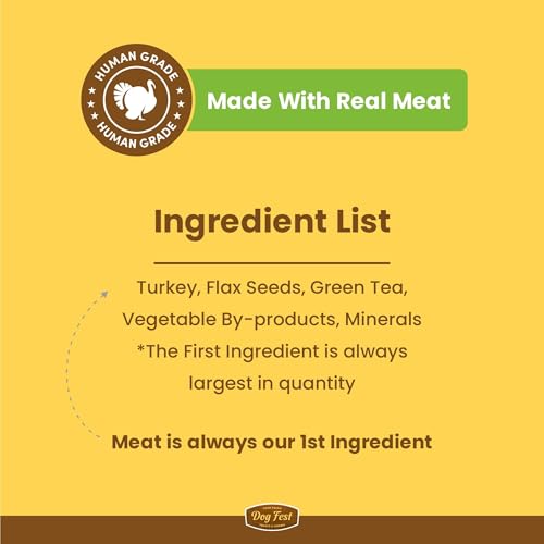 Image of Barkbutler x Dogfest Dog Training Treats, Turkey & Flax Seeds, Superfood Treats for Adult Dogs, Bite-Sized Dog Treat for Puppies, Treats, Aids Digestion & Boosts Immunity
