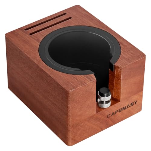 Espresso Tamping Station Wood 54mm-51mm - Natural Walnut Portafilter Holder Coffee Tamper Station Espresso Tools Puck Screen Organzier Espresso Machine Accessories