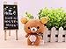 Wefeelm 1 peluche Kawaii debout de 11 cm en forme d'ours Rilakkuma en peluche, poupée douce, porte-clés