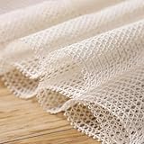 Teppichunterlage 70 x 300 cm Zuschneidbar Und Abnehmbare, Anti-Rutsch-Matte Zuschneidbar/Antirutschmatte/Teppich-Unterlage Universell Einsetzbar für Alle Böden, cremefarben