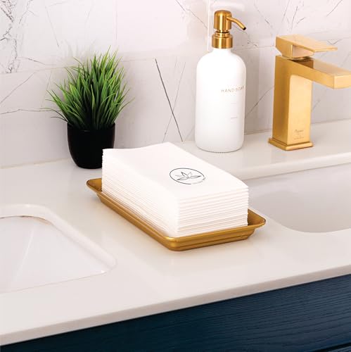 Image of Lintext Disposable Linen-Feel Custom Guest Towels - 1000 Ct. Disposable Cloth-Like Hand Towels - Soft and Absorbent Paper Napkin for Kitchen, Bathroom, Party, Wedding, Or Event