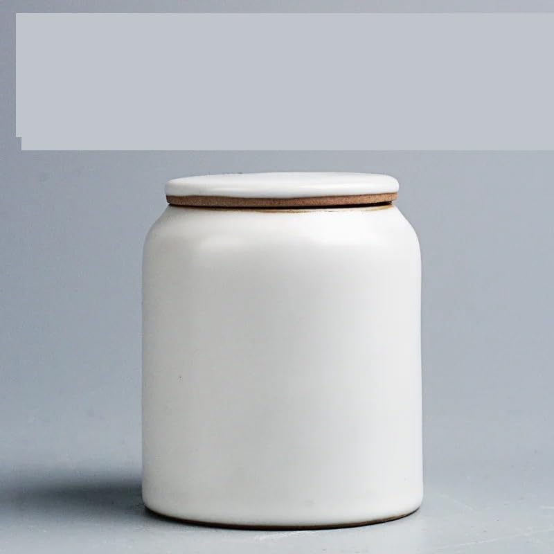 Tee-Organizer und Aufbewahrung Kreative Vintage Keramik Versiegelt Tee Kann Einfarbig Mini Tragbare Lagerung Glas Reise Glas Lebensmittel Lagerung Container-Home-Dekoration Teedosen für die Küche (Co Küche, Haushalt & Wohnen