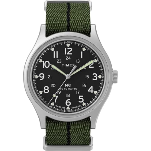 Image of TIMEX Round 40mm Black Dial Mechanical Automatic Men Watch - TW2Y71700UJ