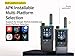 OMIZN A5 4G Network Walkie Talkie Unlimited Range Available Worldwide POC Two Way Radio Android 8.1 Zello Real PTT WiFi Bluetooth GPS AES256 1 Pack