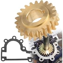 Huthbrother 51405MA Worm Gear & Gasket 51279MA for Craftsman SnowThrower 536886161 6Hp,536886120 5Hp 2 2Duel Stage snowblower-Brass 204167