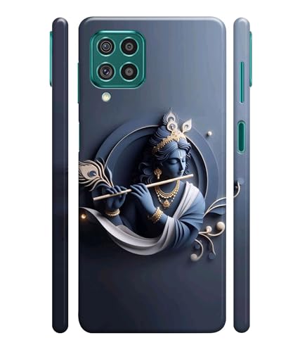 Image of Lord Krishna 3D Effect Printed Hard Back Case Cover Compatible for Samsung Galaxy M02S / Samsung Galaxy F02S (Multicolor) - D1661