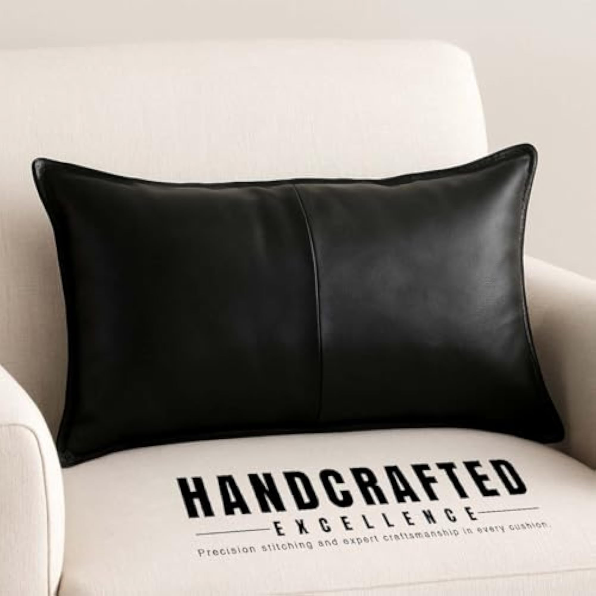Genuine Leather Pillow Covers, Rectangular Shape