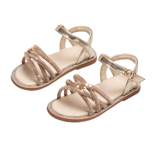 Image of Girls Dress Sandals Comfy Hook and Loop Summer Shoes for Toddlers