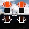 Graunton Hi Vis T Shirt Short Sleeve High Vis T Shirt for Men Women, Reflective Safety Shirts for Men Construction, Security Guard, Durable & Breathable, Orange Black,4XL. #1