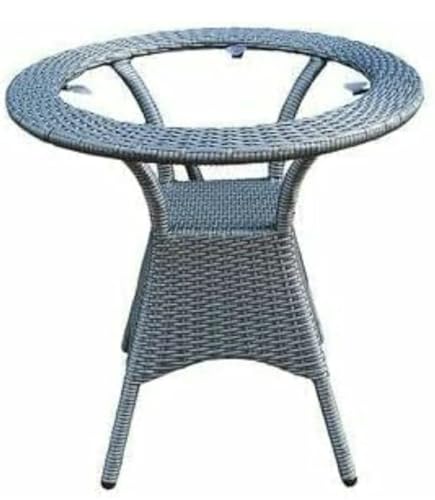 Image of India 2+1 Outdoor Indoor Patio Furniture Sets Rattan Chair Patio Set Conversation Set Bistro Set Chairs Balcony Outdoor Garden Furniture Chair (Silver Color)