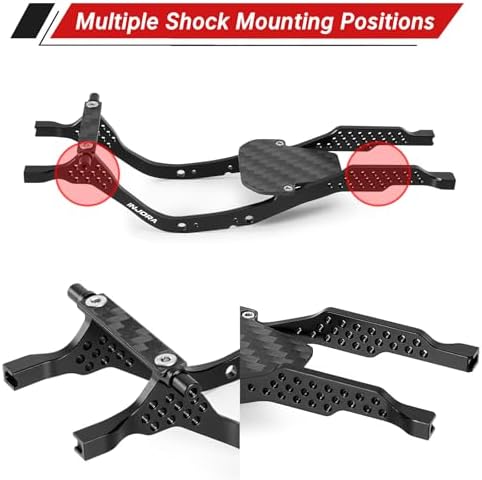 INJORA LCG Aluminum Chassis Kit with POM Rock Sliders for 1/30 Axial SCX30 - 3