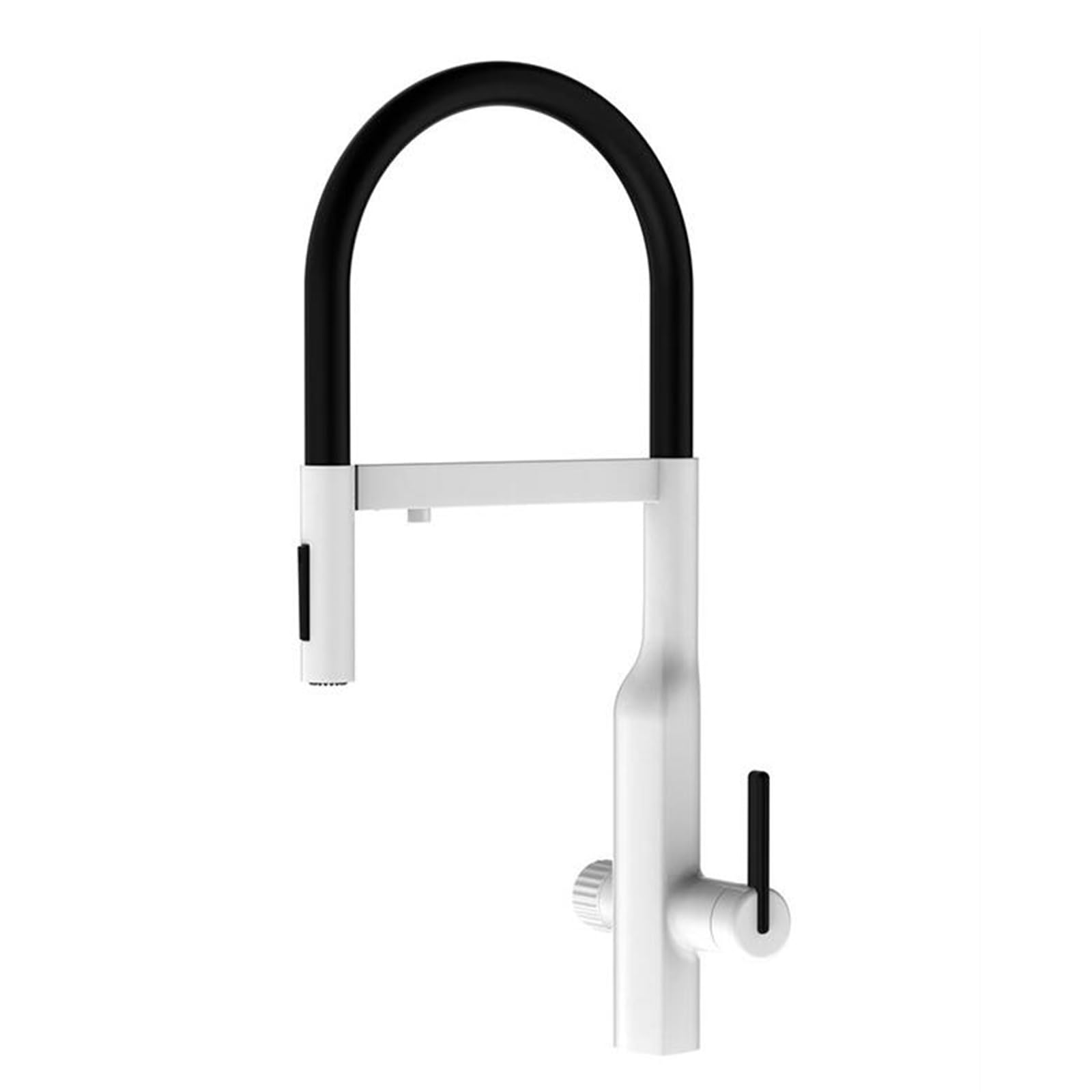 ZYCHSJXA 3 Way Kitchen Tap White Sink Taps Brass-White